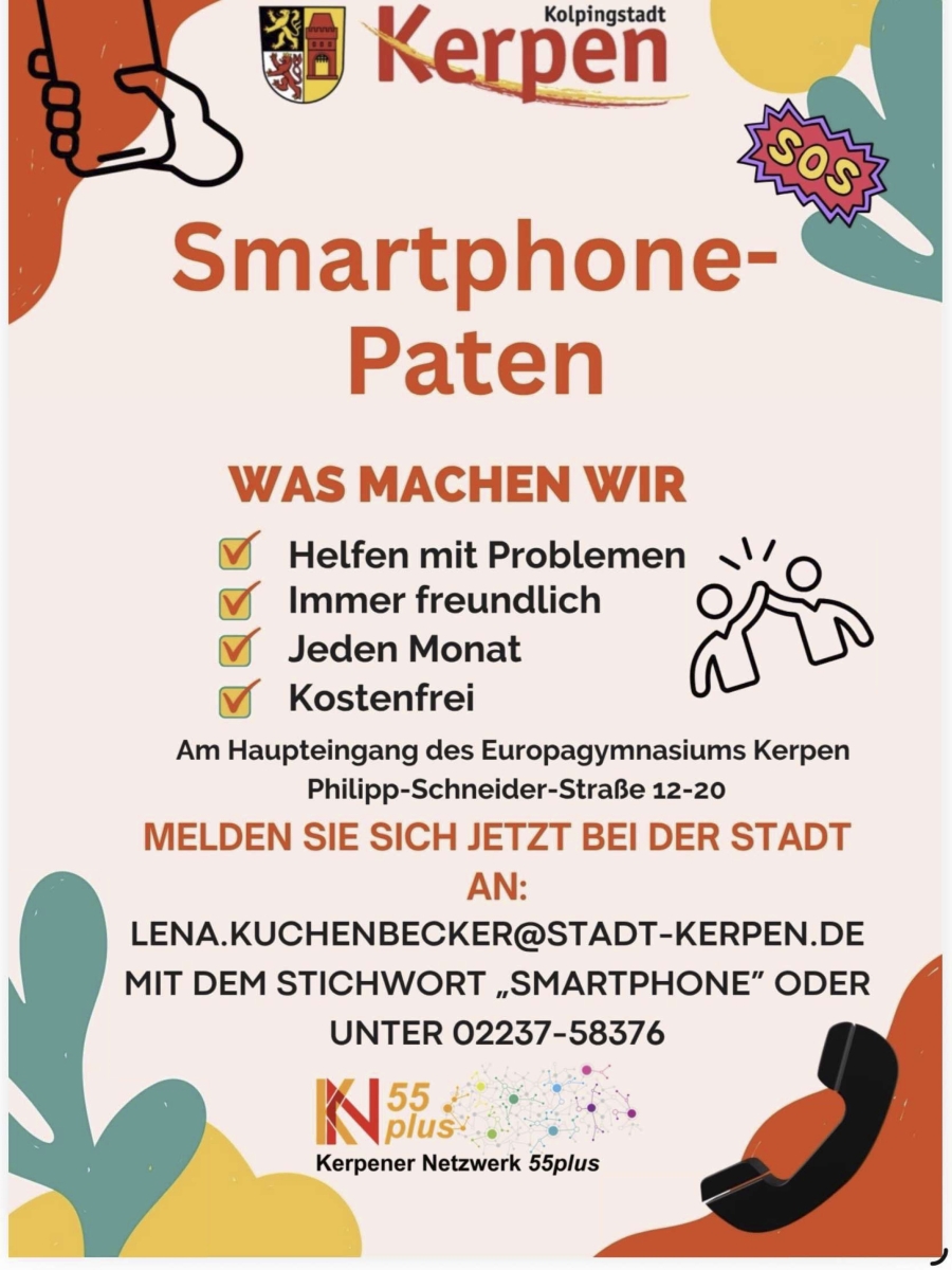 Plakat Smartphone Sprechstunden
